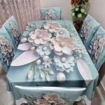 3d print korian velvet 7pcs table cloth