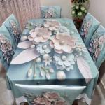 3d print korian velvet 7pcs table cloth