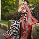 Digital Print Silk Sharee