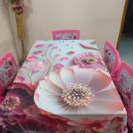 3D Print Korian Velvet 7 Pcs Table Cloth Set | Premium Dining Table Cover