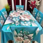 Premium 3D Print Dining Table & Chair Cover Set | Stylish Home Decor