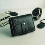 Original Leather Money Bag - Black