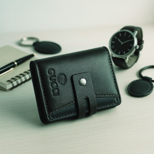 Original Leather Money Bag - Black